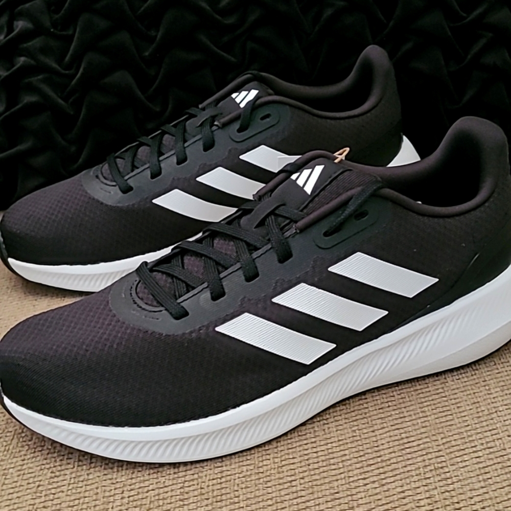 ADIDAS MEN'S RUNFALCON 3.0 BLACK WHITE